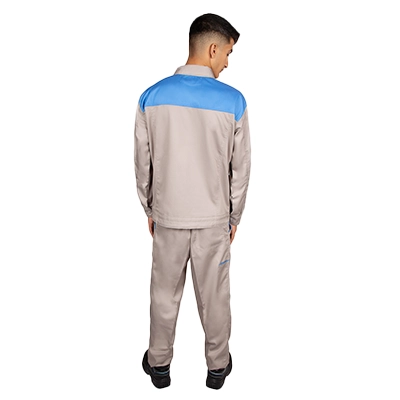 لباس کار طوسی آبی 1